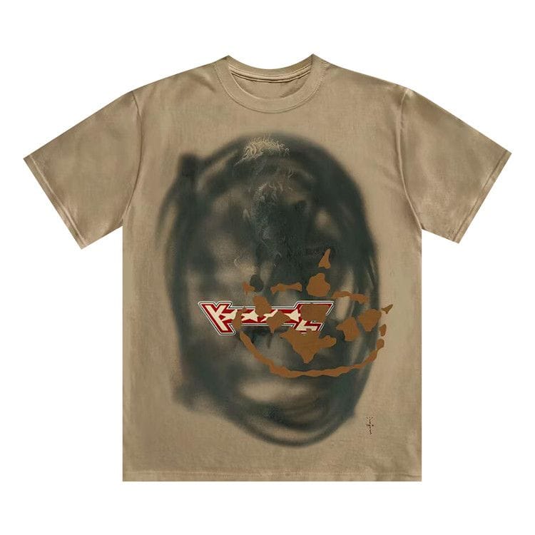 Cactus Jack by Travis Scott Sprayed Shorts-Sleeve T-Shirt Multicolor