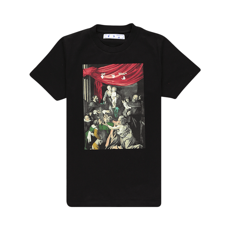 Off-White Caravaggio Arrow Black Multicolor Slim Fit T-Shirt