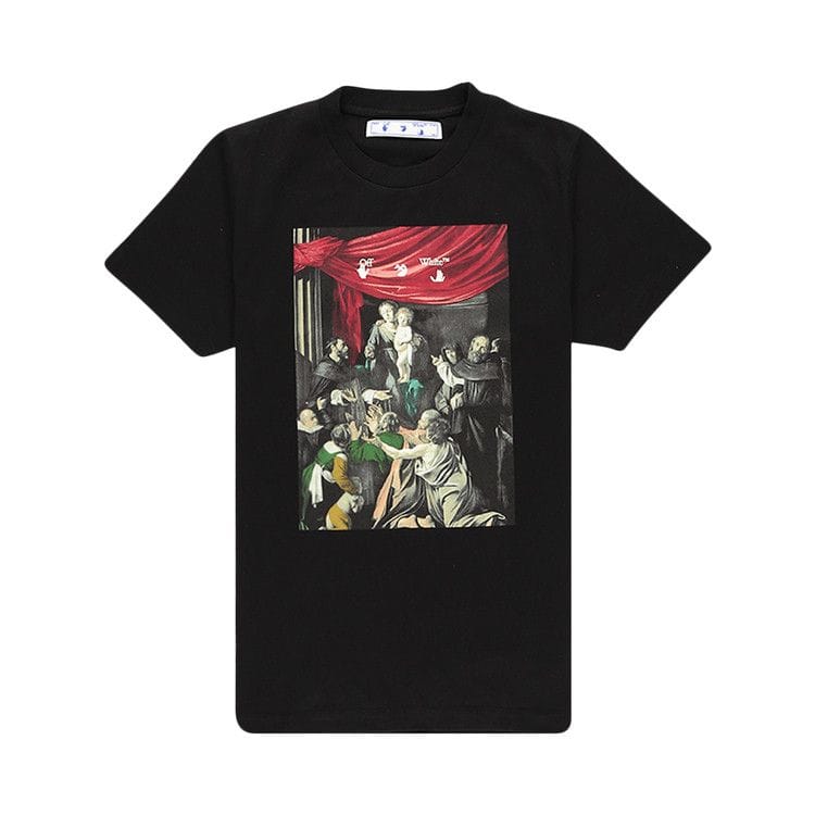 Off-White Caravaggio Arrow Black Multicolor Slim Fit T-Shirt