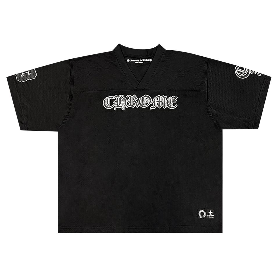Chrome Hearts Mesh Stadium Football Jersey Black