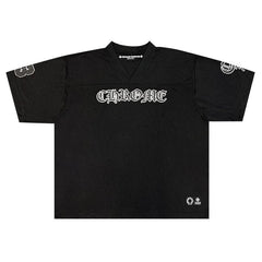 Chrome Hearts Mesh Stadium Football Jersey Black