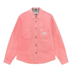 Stussy Heavy Washed Canvas Shirt Berry