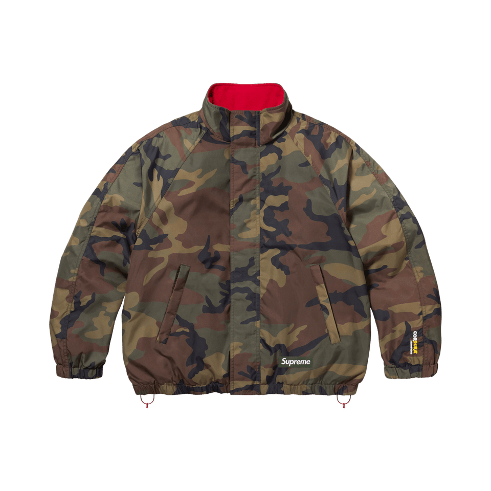 Supreme Polartec Reversible Track Jacket Woodland Camo