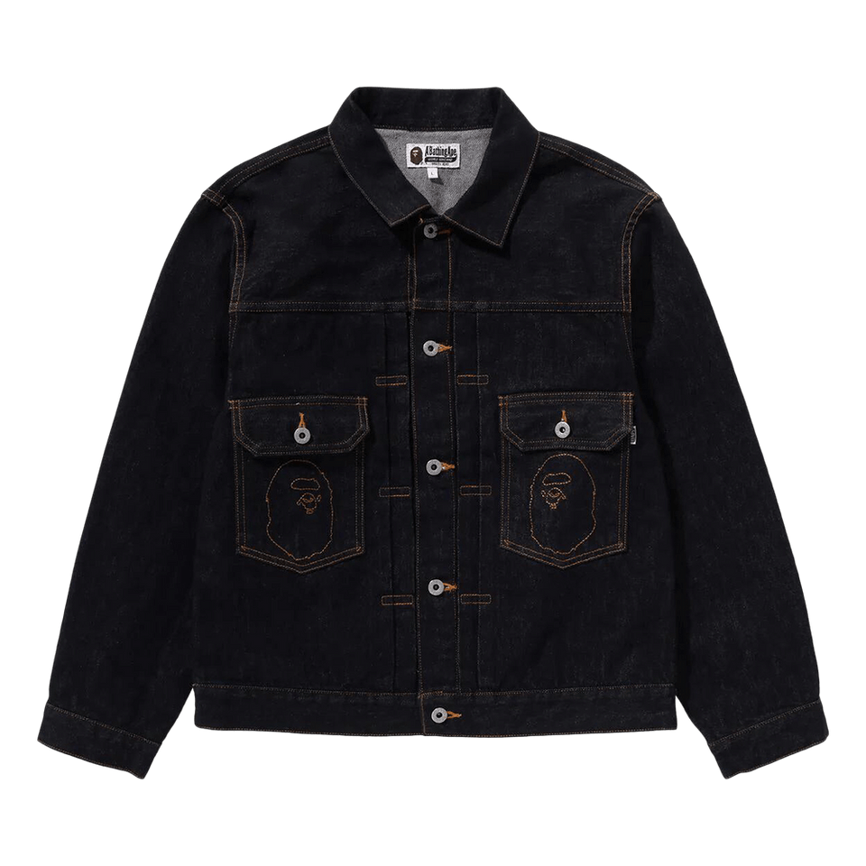BAPE Ape Head Denim Jacket Indigo