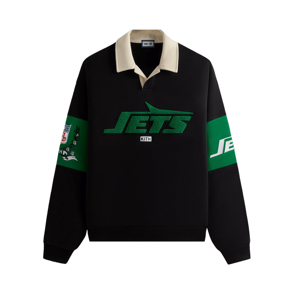 Kith & '47 for the NFL: Jets Nelson Collared Pullover Black