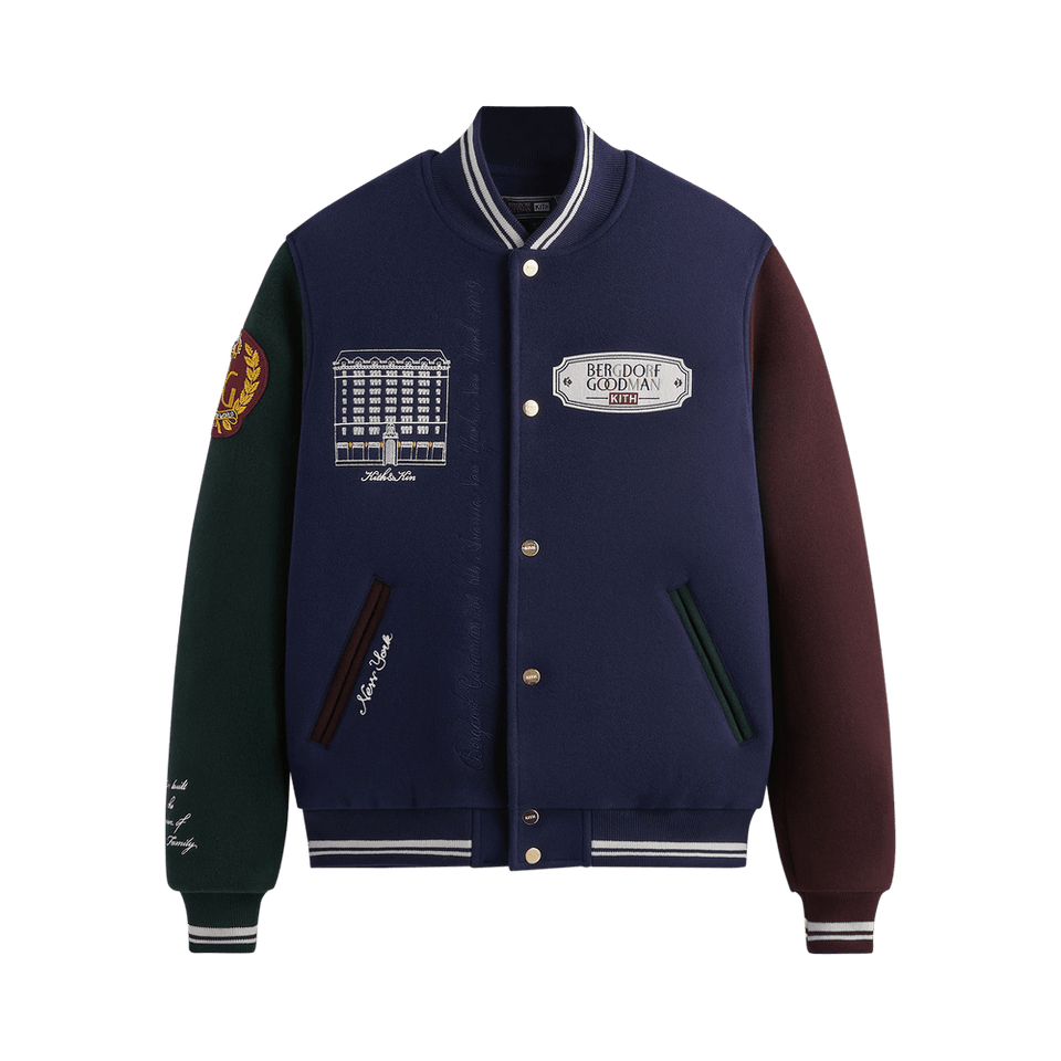 Kith For Bergdorf Goodman Varsity Jacket Nocturnal