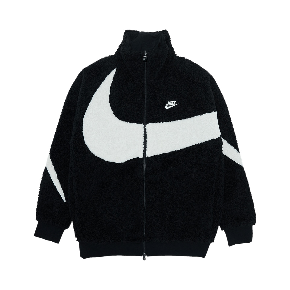 Nike Big Swoosh Reversible Boa Jacket Black