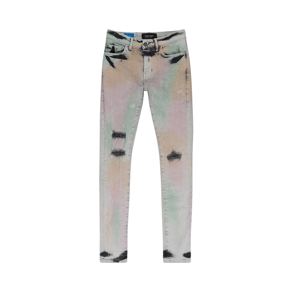 PURPLE BRAND Muted Skinny Jeans Acid Camo