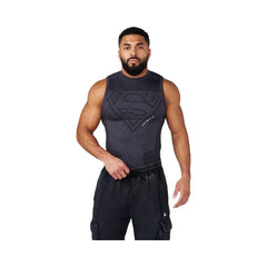 YoungLA Superman Compression Tanks 'Charcoal'