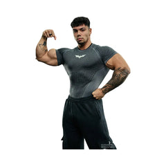 YoungLA Batman Compression Tees 'Dark Grey'