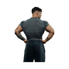YoungLA Batman Compression Tees 'Dark Grey'