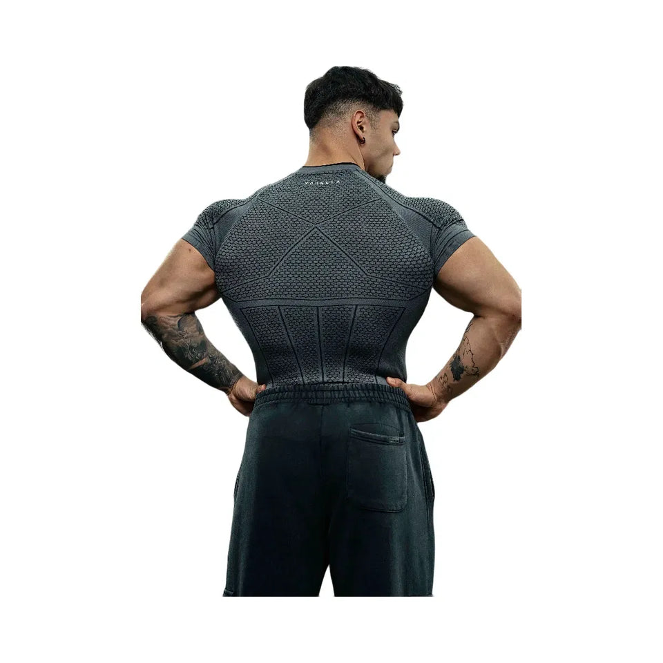 YoungLA Batman Compression Tees 'Dark Grey'