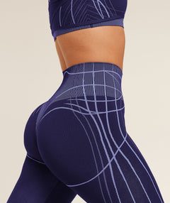Women's Gymshark Apex Seamless Leggings Indigo Purple