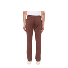 Cotton Trousers In Brown