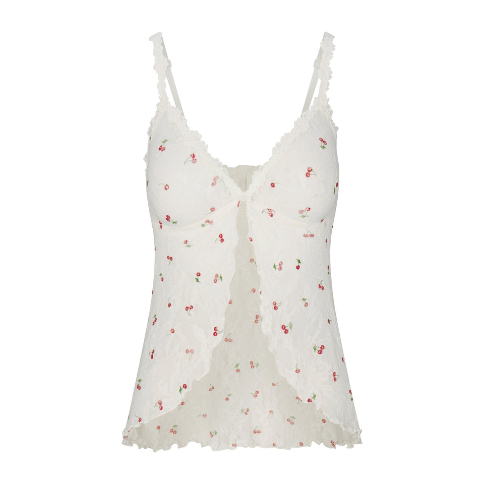 Stretch Lace Babydoll Top