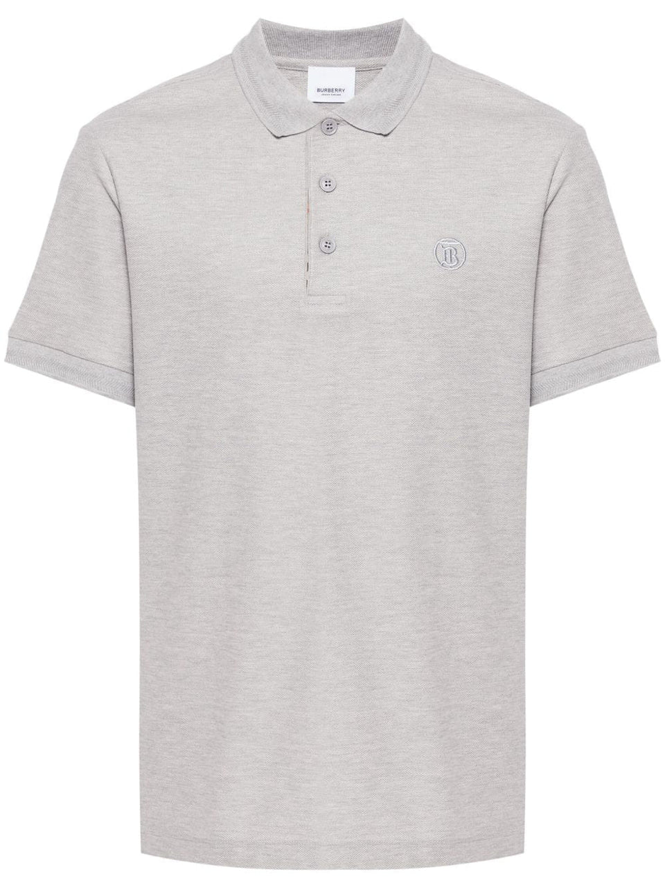 Burberry logo-embroidered cotton polo shirt