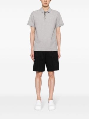 Burberry logo-embroidered cotton polo shirt