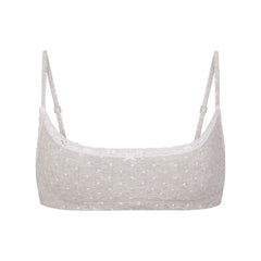 Lightweight Cotton Pointelle Scoop Bralette