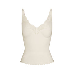Rib Knit Lace Cami