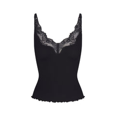 Rib Knit Lace Cami