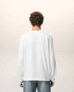 White Cotton longsleeves t-shirt with Ami De Coeur