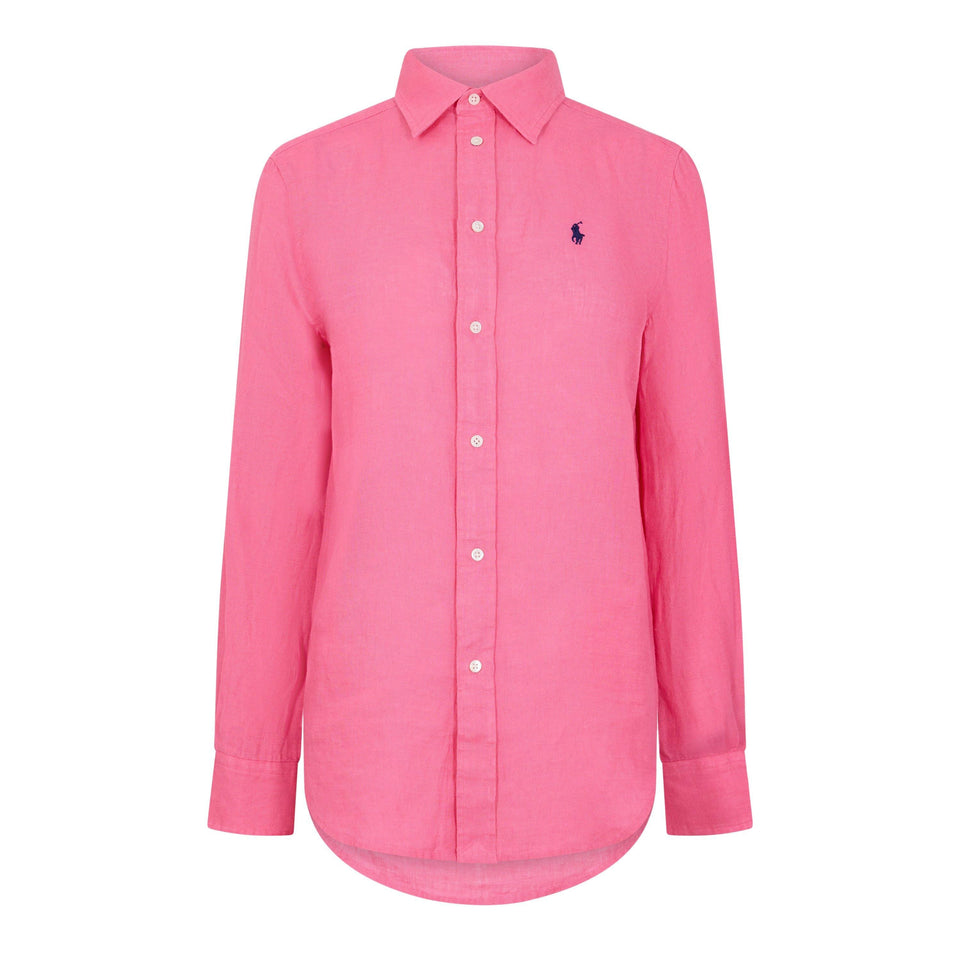 Linen Long Sleeve Oxford Shirt
