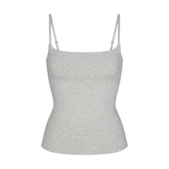 Skims Cotton Jersey Cami Light Heather Grey
