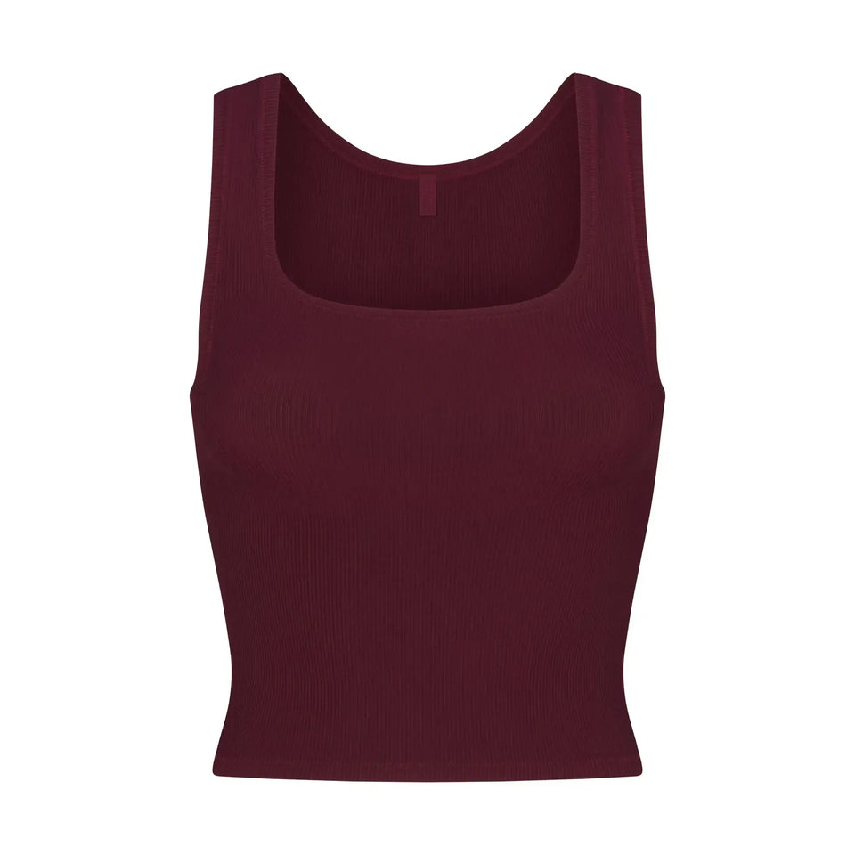 Skims Soft Lounge Tank Bordeaux
