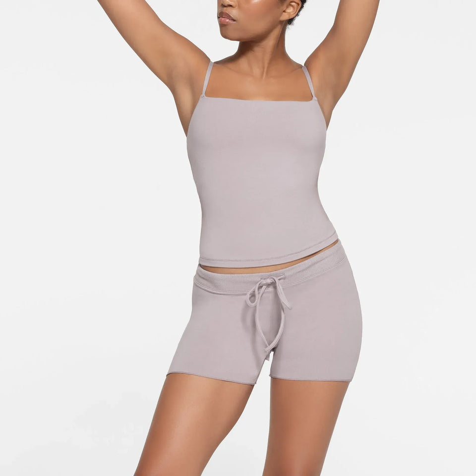 Skims Cotton Jersey Short Sugar Oyster