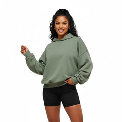 Gymshark Power Washed Oversized Hoodie - Unit Green/Acid Wash Small Ball