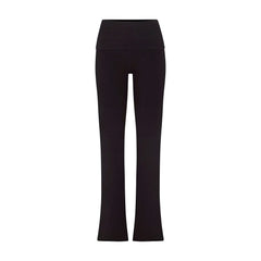 Skims Cotton Jersey Foldover Pant Soot