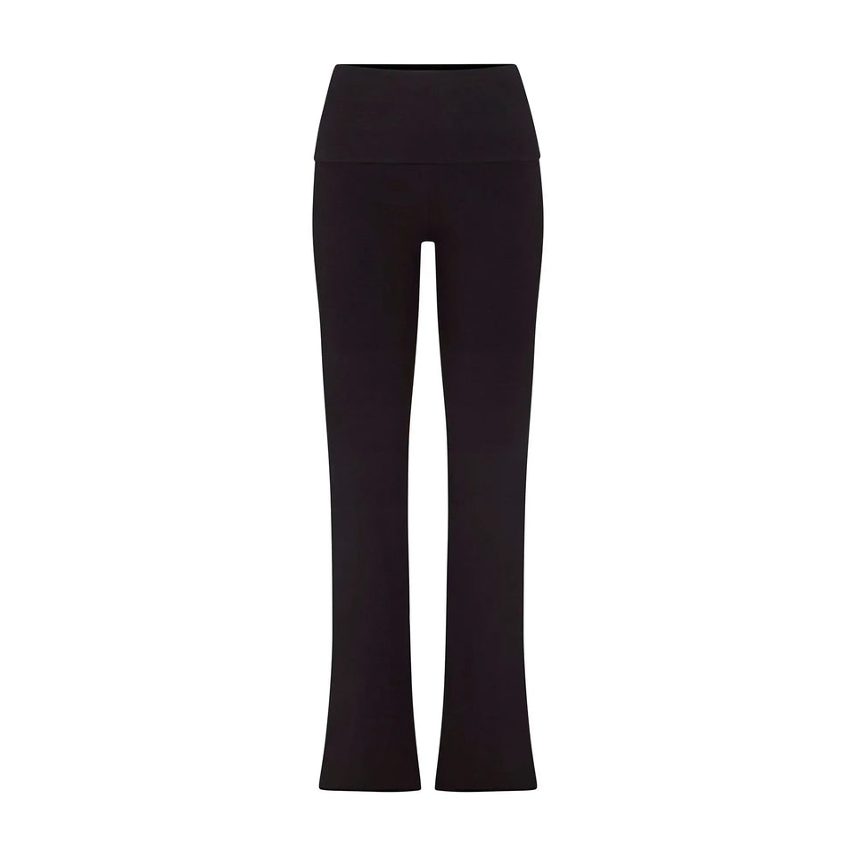 Skims Cotton Jersey Foldover Pant Soot