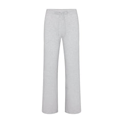 Skims Cotton Jersey Straight Leg Pant Light Heather Grey