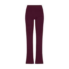 Skims Cotton Jersey Foldover Pant Deep Berry