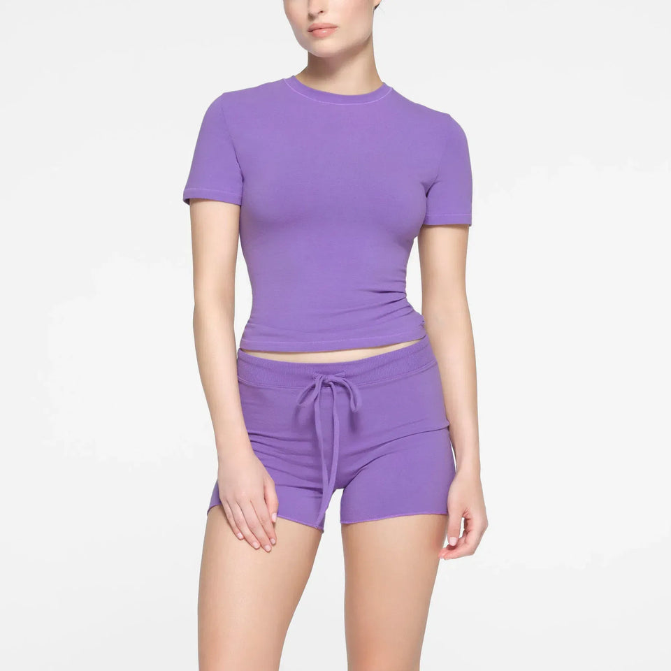 Skims Cotton Jersey Short Sugar Ultra Violet
