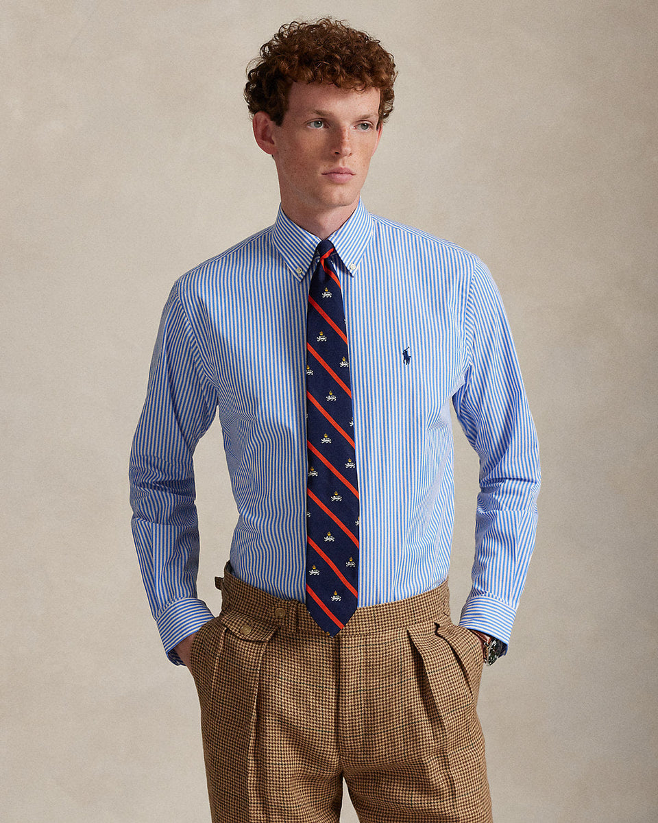 Ralph Lauren Striped Stretch Poplin Shirt All Fits