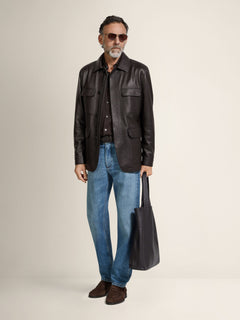 Zegna Deerskin Field Jacket