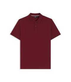 Boss Pallas Polo Shirt In Cotton Piqu With Logo Details Dark Red