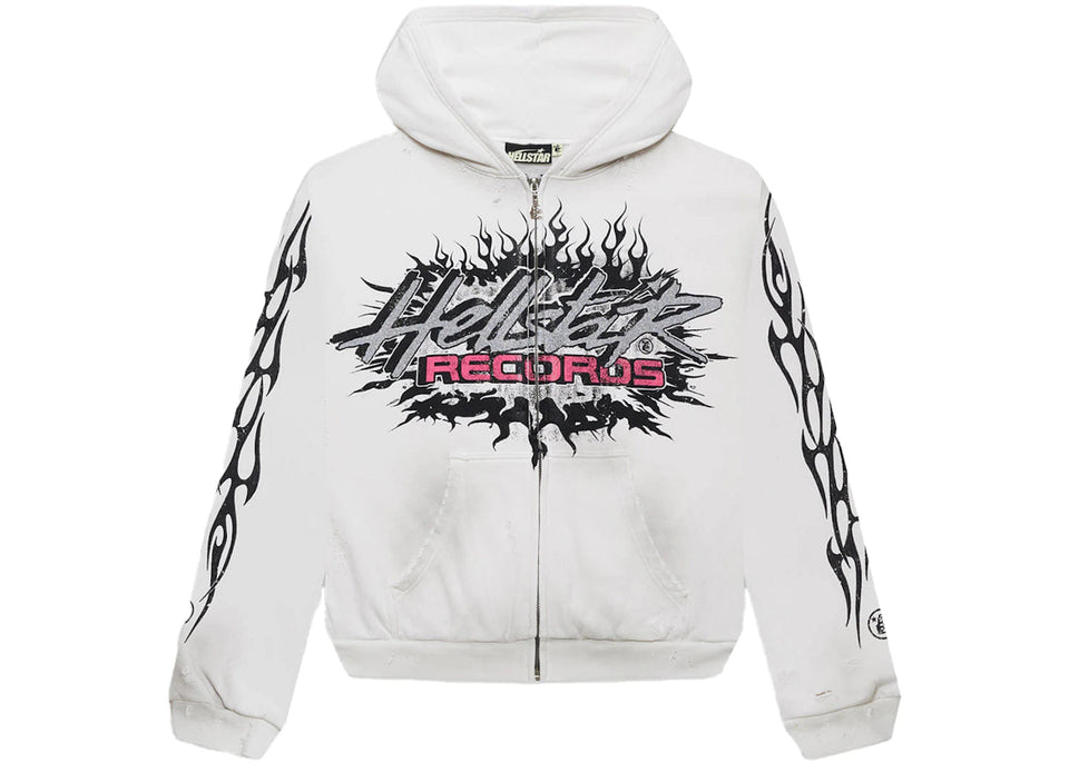 Hellstar Records Glitter Zip Up White