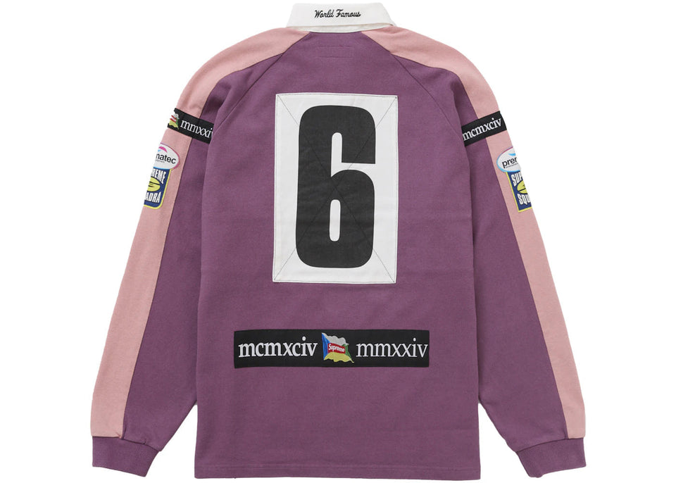 Supreme Chest Stripe Rugby Purple