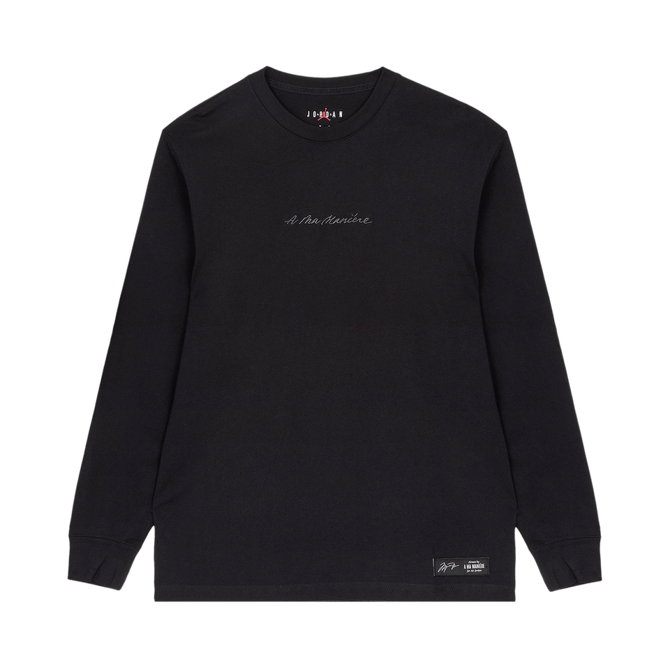 Air Jordan x A Ma Maniére Long-Sleeve T-Shirt Black/Medium Ash