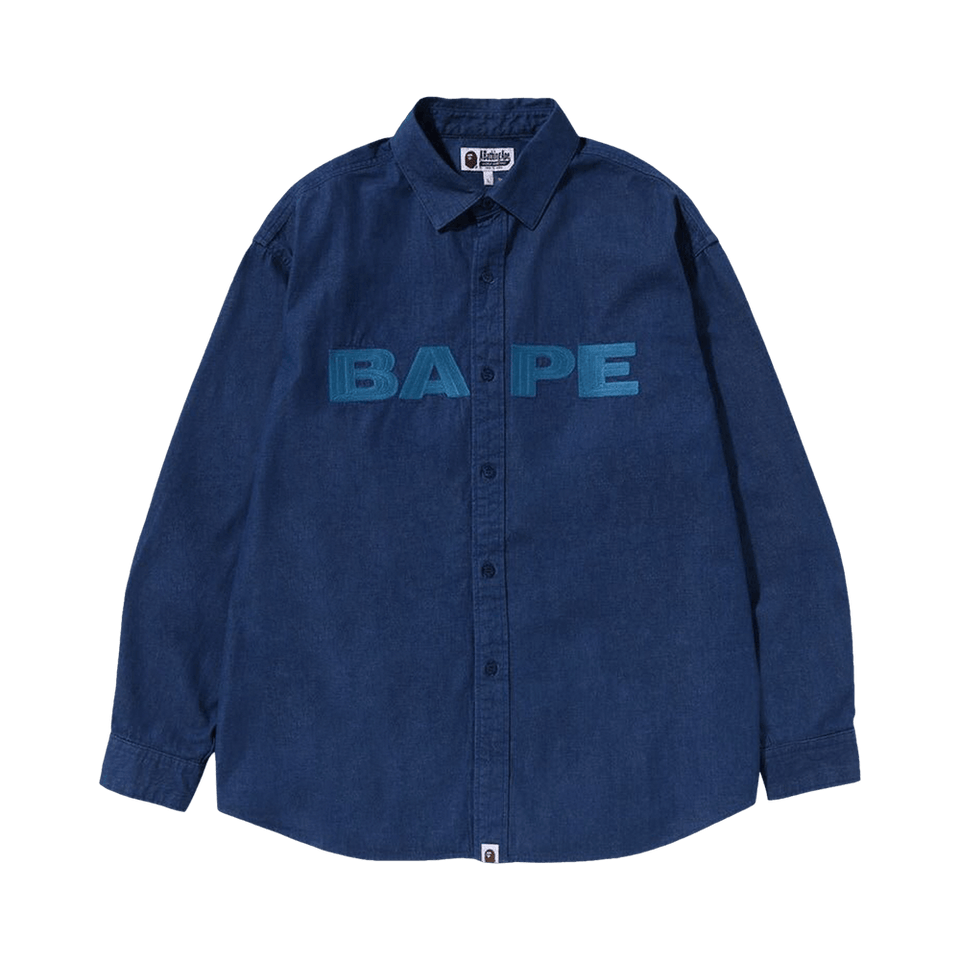BAPE Denim Loose Fit Shirt Indigo