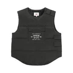Supreme x WTAPS Tactical Down Vest Black