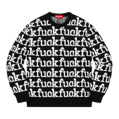 Supreme Fuck Sweater Black