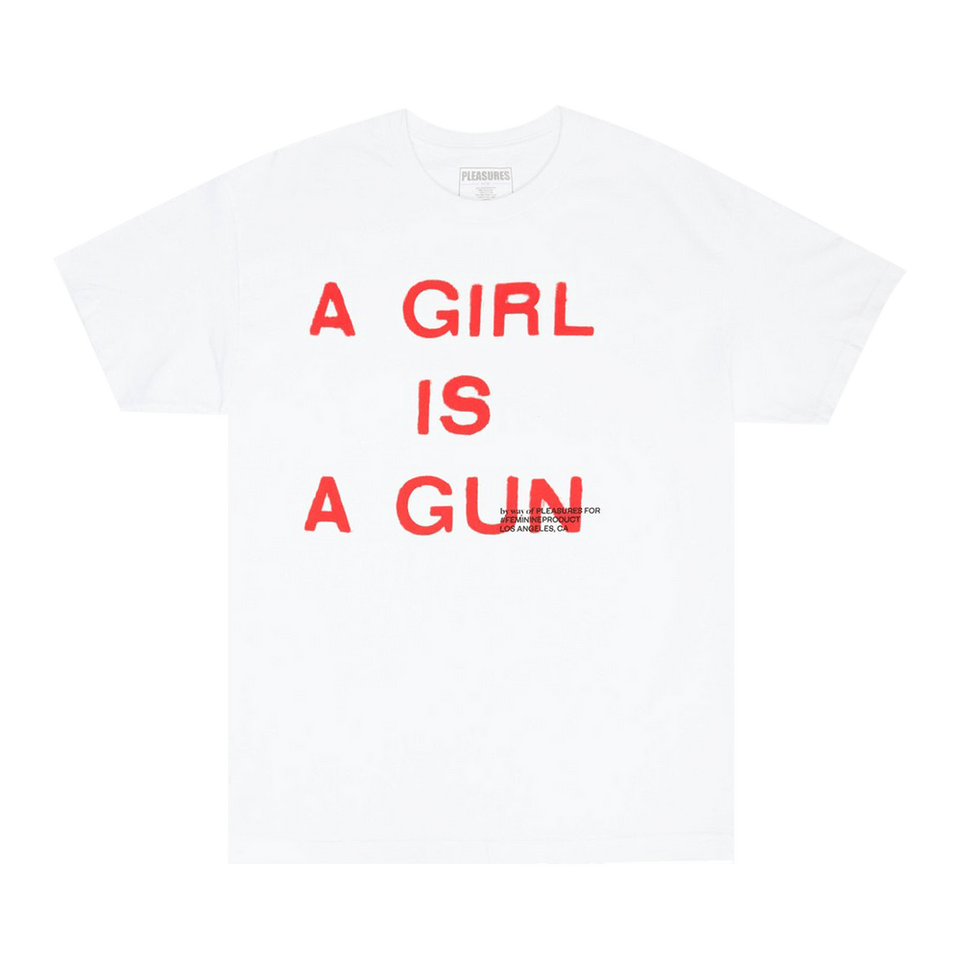 Pleasures Girl Is A Gun T-Shirt White