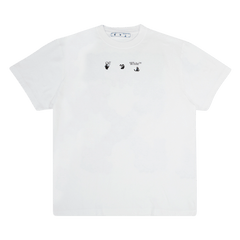 Off-White Marker Shorts-Sleeve Over T-Shirt White/Blue