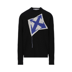 Off-White Arrows Intarsia Wool Jumper Black