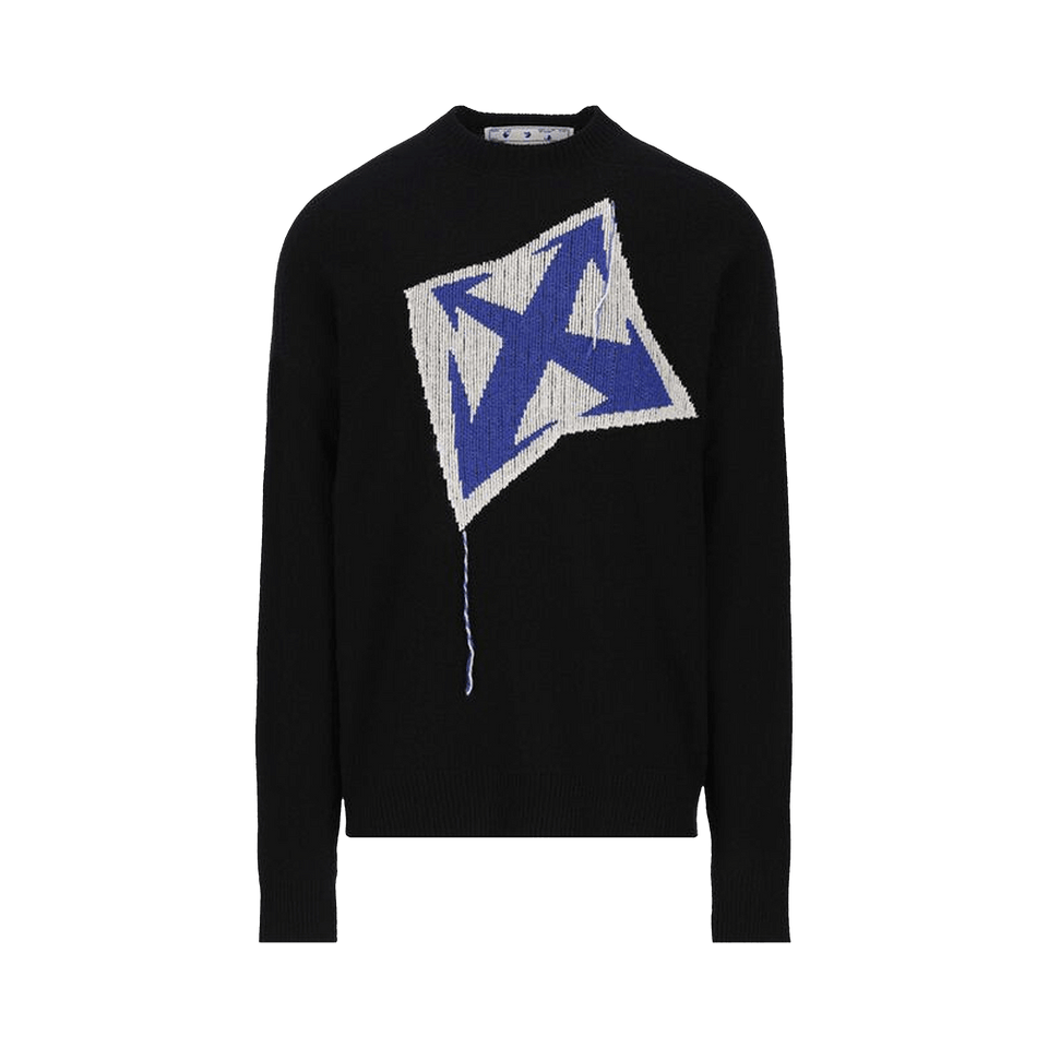 Off-White Arrows Intarsia Wool Jumper Black