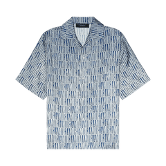 Amiri Gradient Bowling Shirt Blue