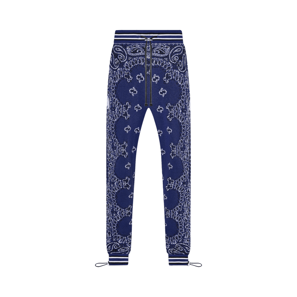 Amiri Bandana B-Ball Sweatpants Blue/Black